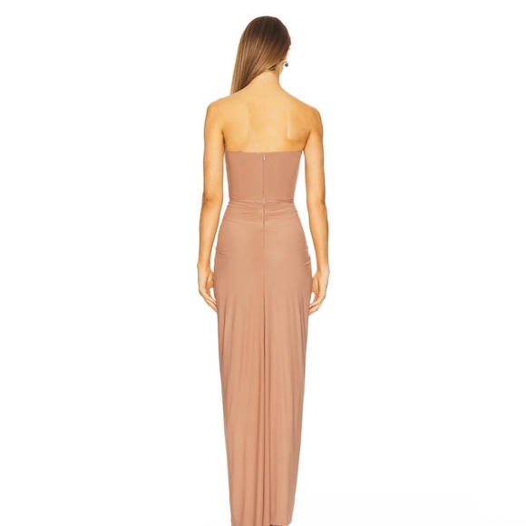 Deme by Gabriella x REVOLVE Pearl Gown in Brown - Picture 3 of 10